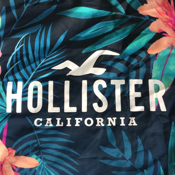 HOLLISTER TROPICAL NYLON SACK PACK BACKPACK - Picture 4 of 9